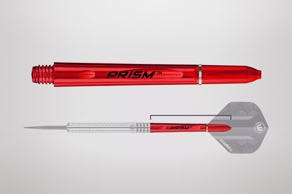 Illustration of a dart and a dart shaft.